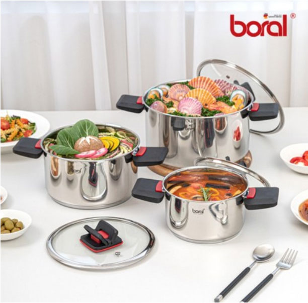 [보랄] 접이식 스텐 냄비세트 6P BR-FH06P