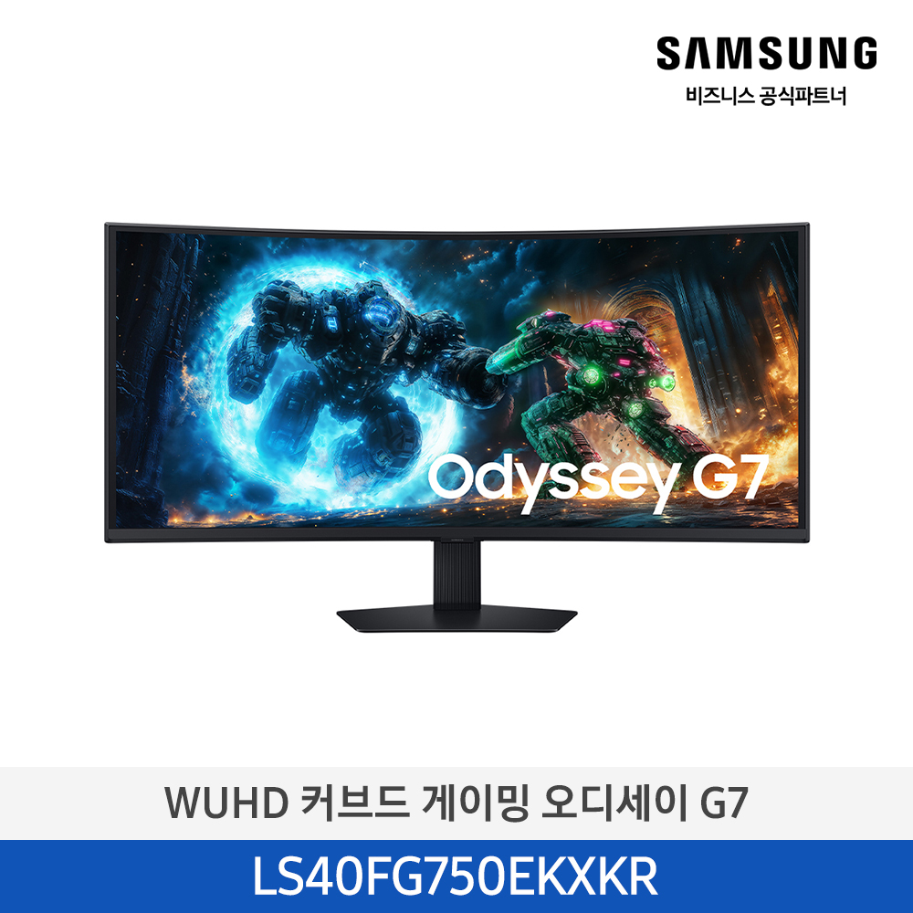 [삼성전자] WUHD 커브드 게이밍 오디세이 G7 모니터 LS40FG750EKXKR
