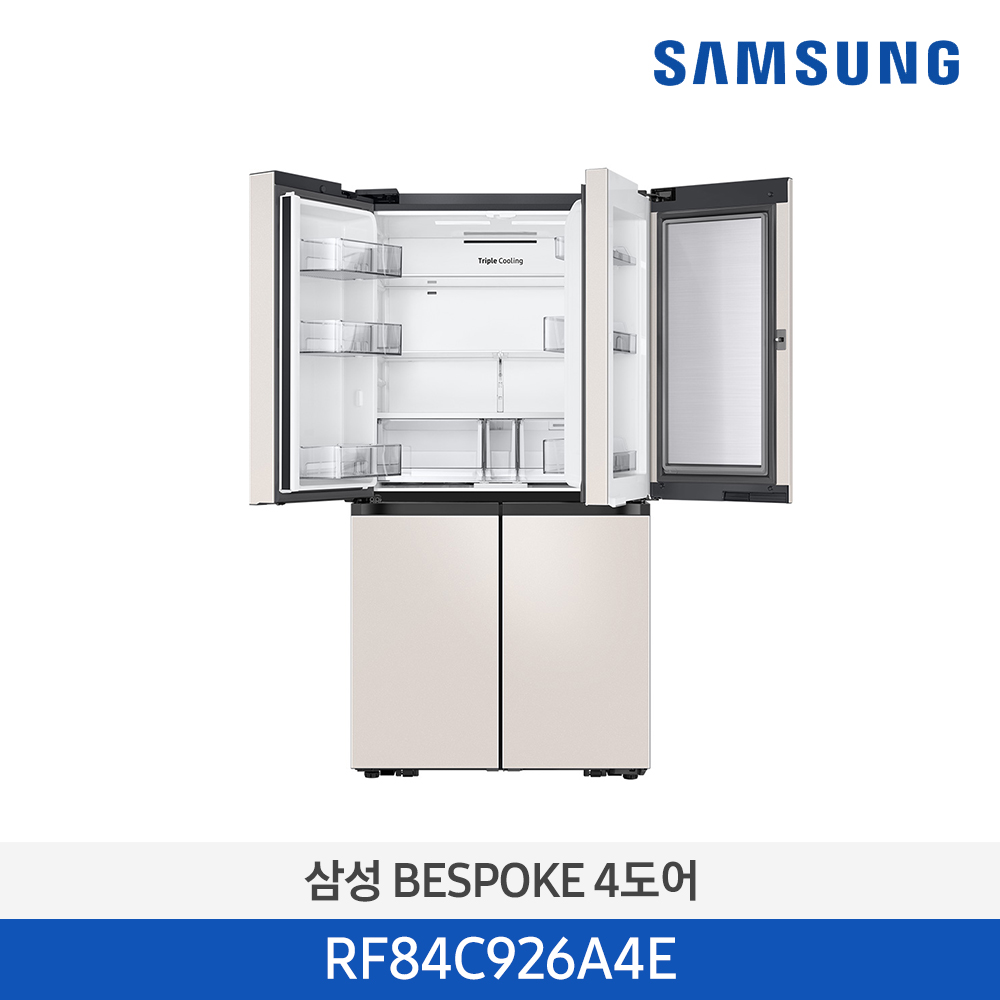 [삼성전자] BESPOKE 냉장고 4도어 RF84C926A4E 